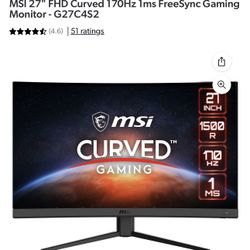 MSI Gaming monitor OBO