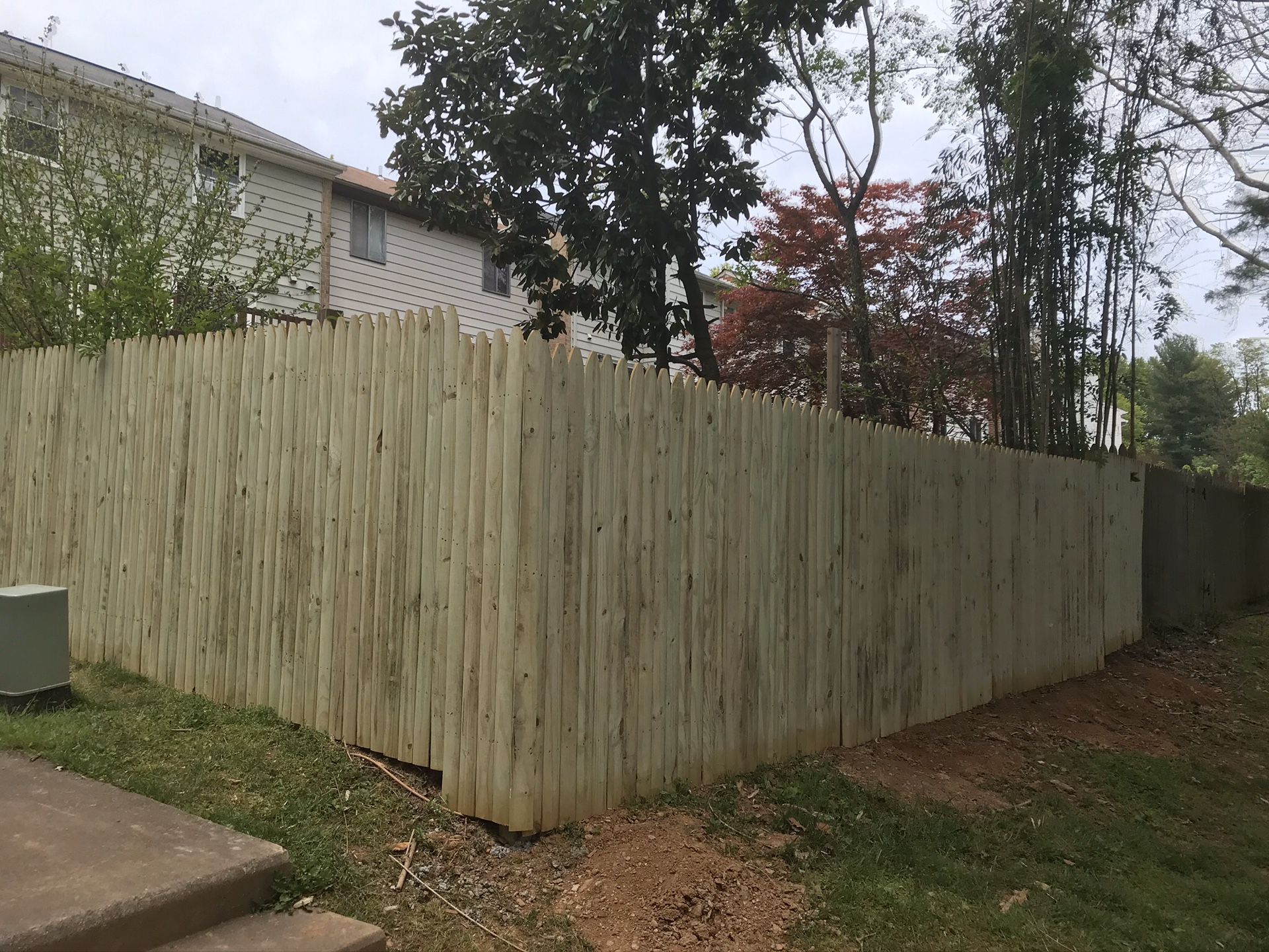 New deck and fence