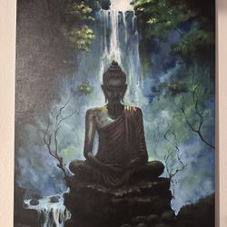 Original Buddha Painting (24 x 35 Inches)