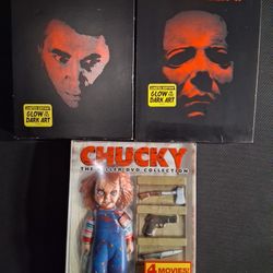 Chuckles 1.2.3.4....Halloween  Never Been Open DRACULA  Never Been Open Special Edition DVDs, Glow In Dark.slip Case...
