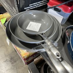 Set Of 3 T-Fal Pans