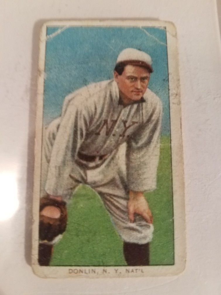 1909 11 T206 White Border , Mike Donlin, Sweet Caporal Cigarettes