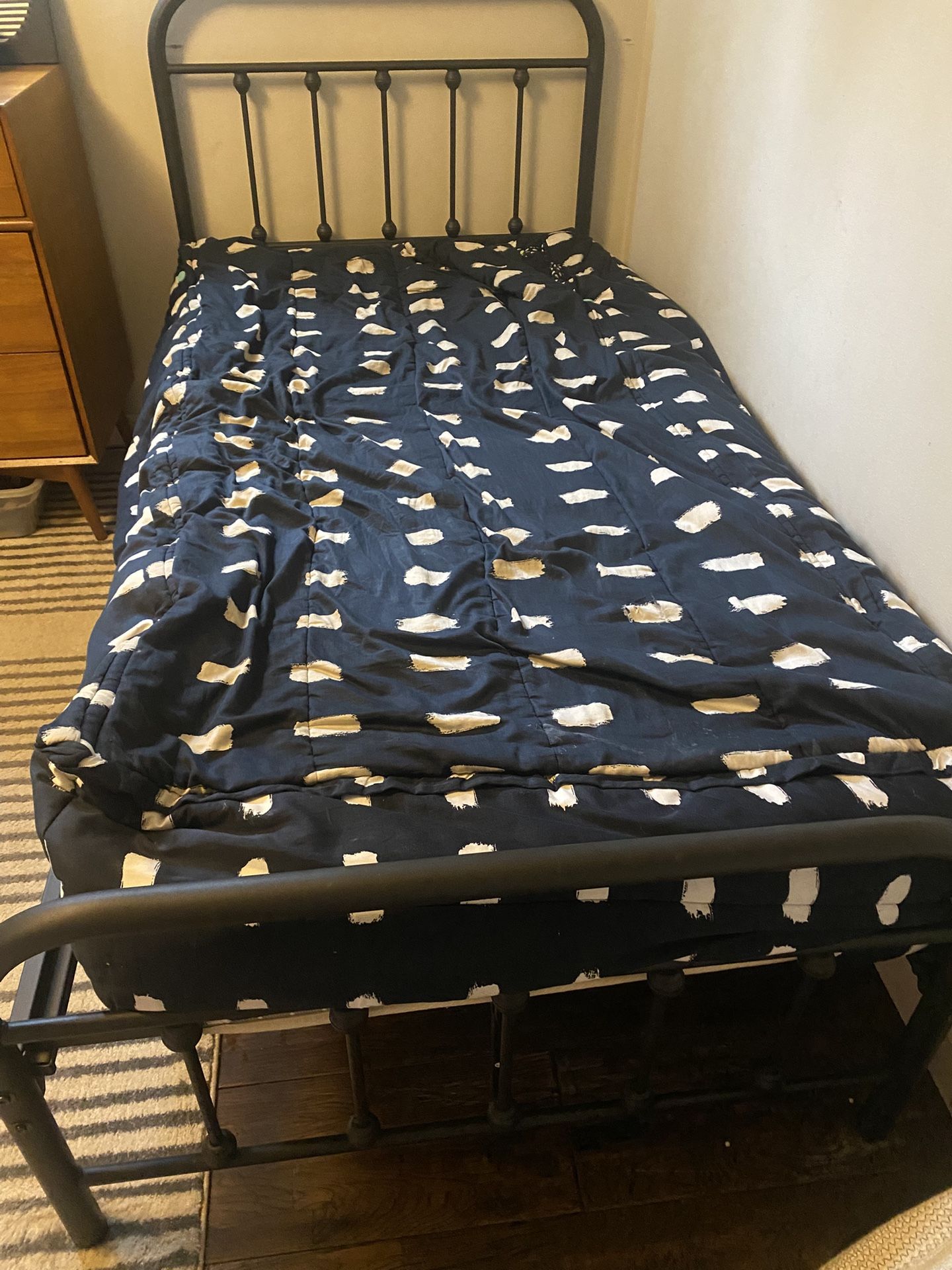 Twin Black Bed Frame - Free. Pick Up Asap