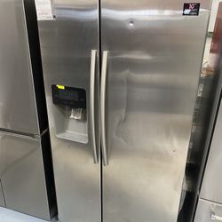 Samsung Stainless Steel 25 Cu. Ft. Side-by-Side Refrigerator With LED Lighting 