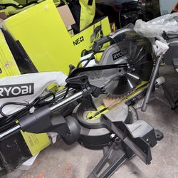 Ryobi 15 Amp 12 in. Corded Sliding Compound Miter Saw with LED Cutline Indicator