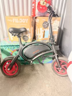 Electric bike with charger.