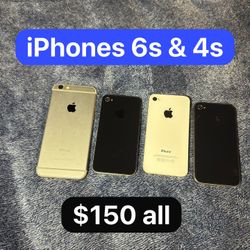 iPhone’s 6s & 4s 