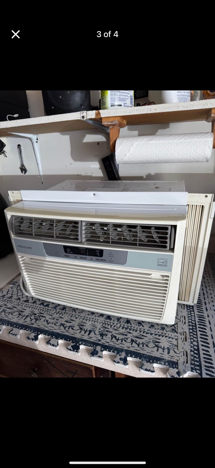 Midea MAW06R1BWT Room Air Conditioner AC 6,000 BTU 250 Sq Feet , in great condition working