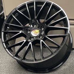 22” Wheels Turbo Style fit Porsche Cayenne Panamera Gloss Black with Tires