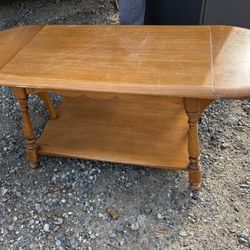 Coffee Table With Folding Sides