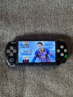 PSP 3000 Custom Transparent Smoked Black With Games