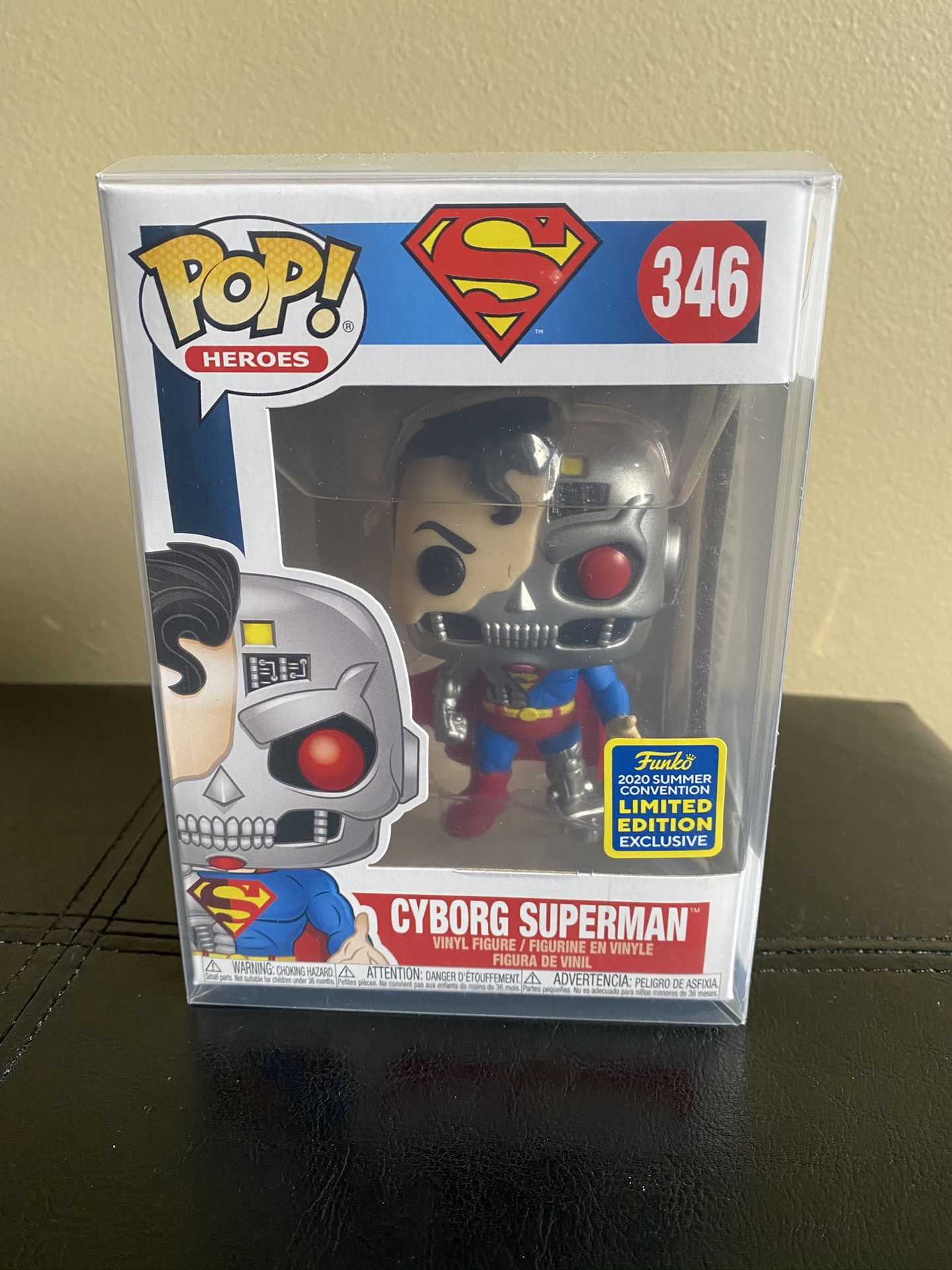 Funko pop Superman with protective case