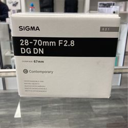 Sigma 28-70mm F2.8 Lens For Sony