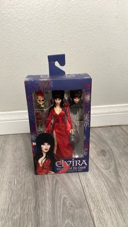 NECA Reel Toys Elvira Mistress of the Dark Red, Fright and Boo Action Figure