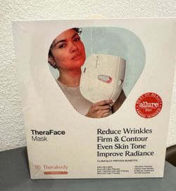 therabody theraface vibrating ant aging skincare led mask with 648 leds