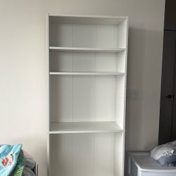 Bookcase And Two Shoe Cases 