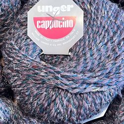 Unger 14 Yarn Gray Made Italy Wool Acrylic Viscose Knitting Crafts Vintage