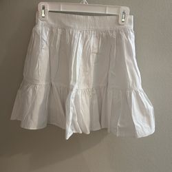 White Cotton Skirt (from Korea)