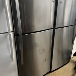 Whirlpool Stainless Steel Top Freezer Refrigerator 