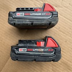 Milwaukee Batteries M18 2ah