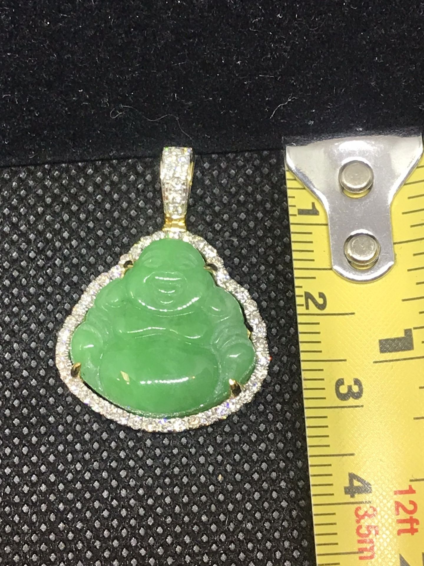 Diamond Buddha medallion , Pendant ,budda charms,iced out piece bustin’ piece, charm , medallion,jade