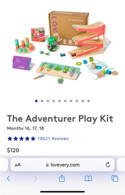 Like New Lovevery The Pioneer/Adventurer Play Kit 16, 17, 18 Months