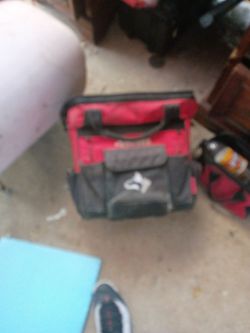 Red and Black Tool Bag husky roll bag n packout