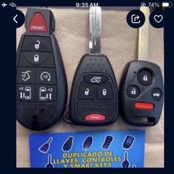 Llaves Y Controles Toyota Para Carros Keys And HondaFobs Remotes Precios Chevy Varían 