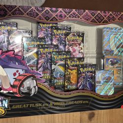 Paldean Fates Great Tusk Ex And Iron Threads ex Collection 