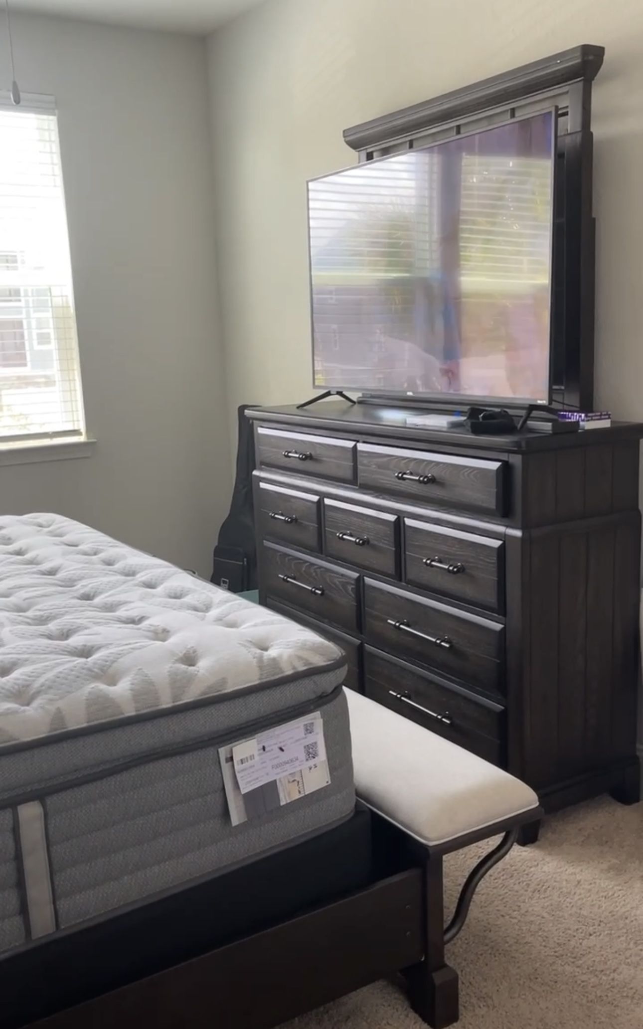 Free Dresser & Mirror Attached - 