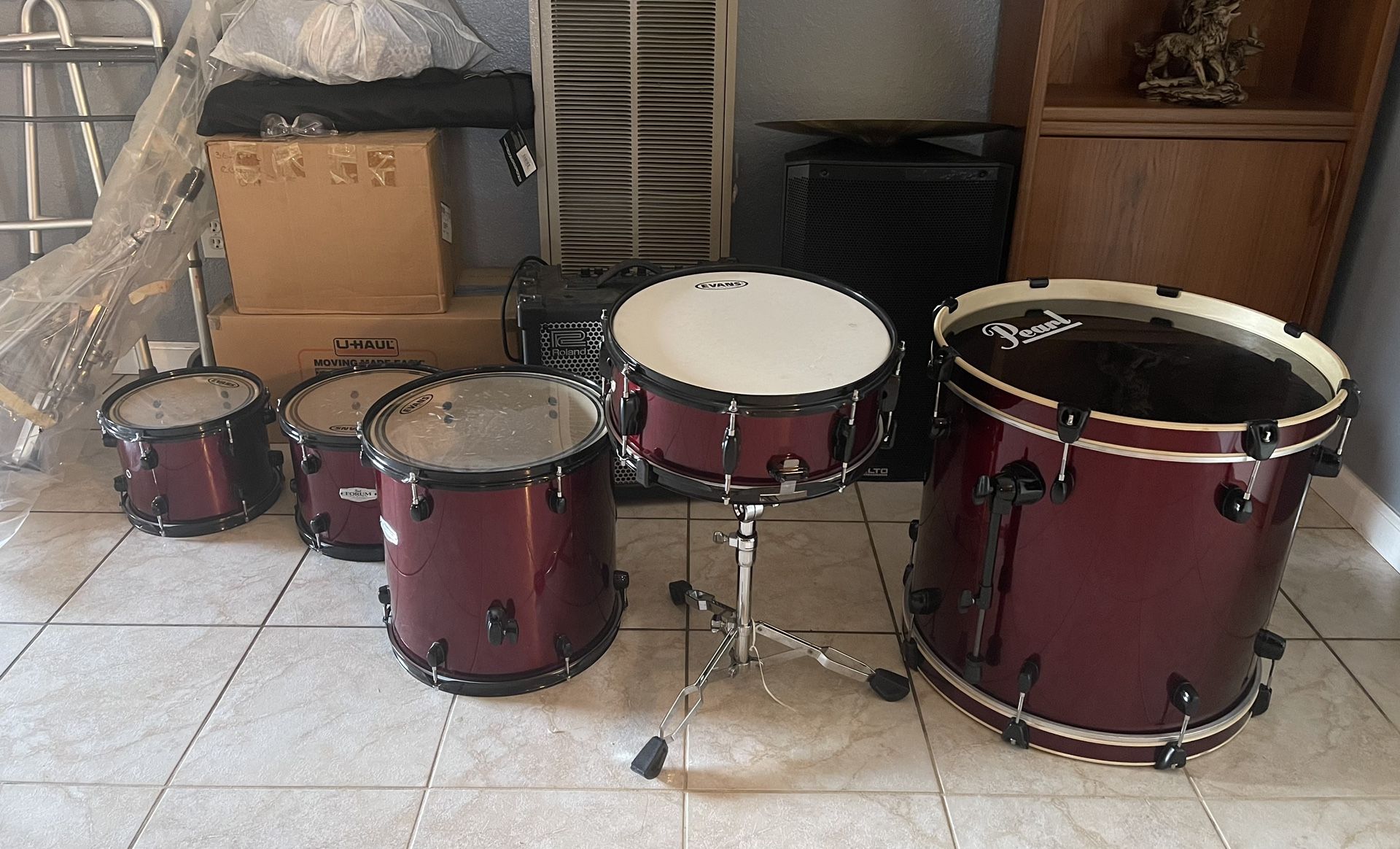 5 PIECE DRUM SET