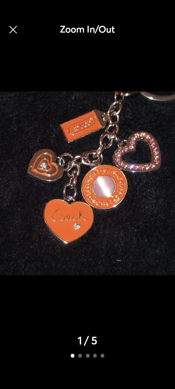 Coach Bag Charm / Key Chain / Dangle Charm Chanel Gucci Fendi Prada 