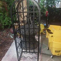 New Cast Iron Wine Rack Stand 44inht By 16inwd 40 Firm