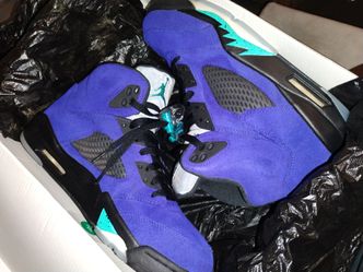 Grape 5s jordans