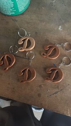 Wooden Dodger key chain