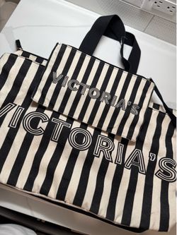 Victoria secret tote bag with smaller bag