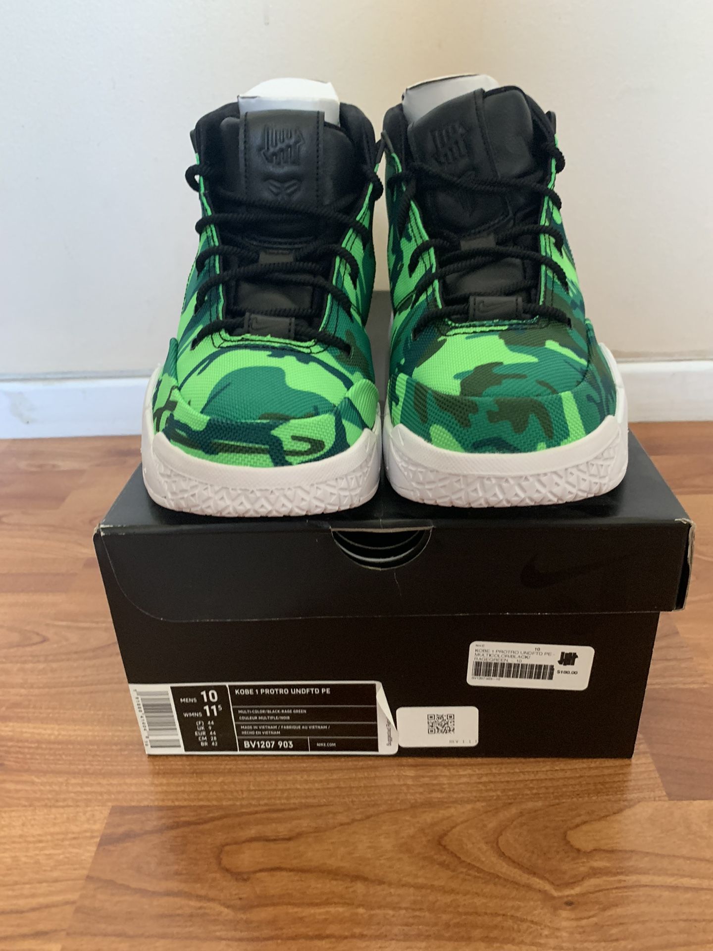 Nike Zoom Kobe Undefeated Silverlake Green Camo