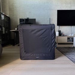 Large Portable Pet Dog Crate Carrier And Memory Foam Dog Bed