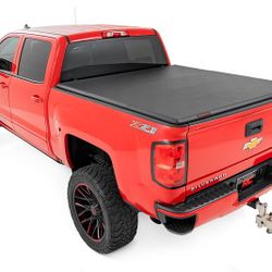 RC Soft Tri-Fold Bed Cover For Chevy/GMC1500/2500HD/3500HD (14-19)& Classic