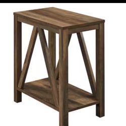 Afafstro A Frame Side Table-Reclaimed Barnwood