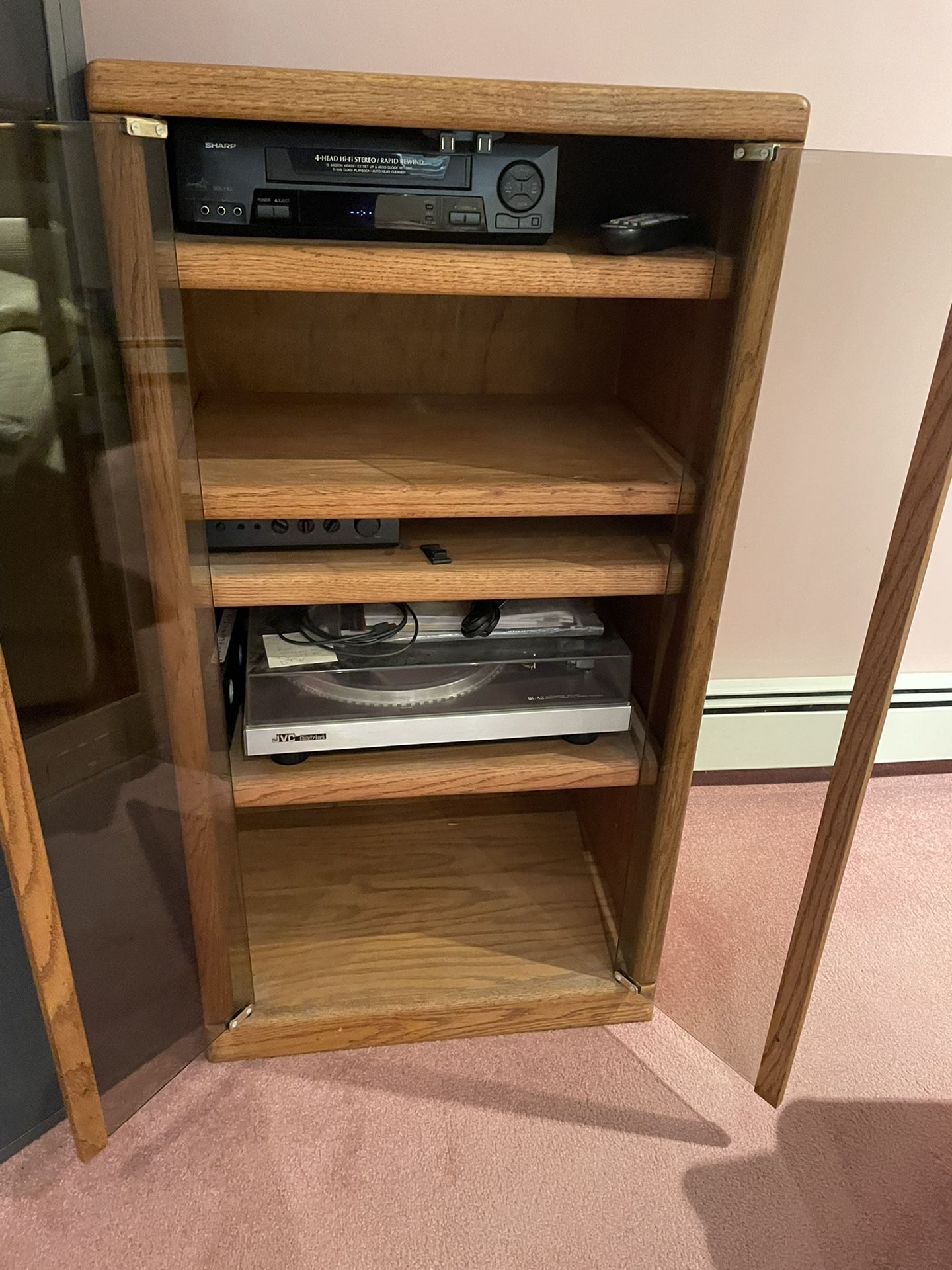 Stereo And Component Cabinet