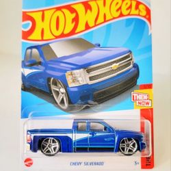 Hot Wheels Chevy Silverado BLUE THEN AND NOW
