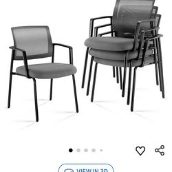Stackable guest chairs. Set of 2