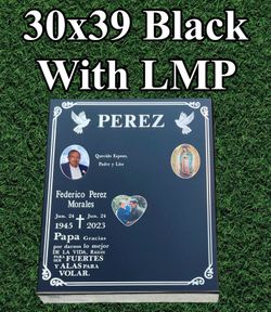 Custom 30x39 Headstone