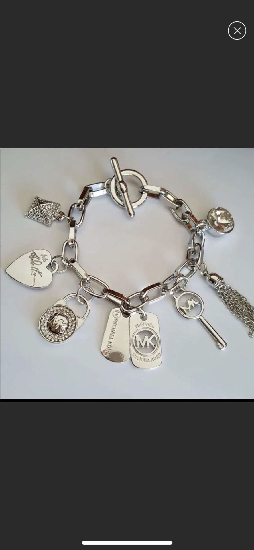 Mk Charms Bracelet Bangle Jewelr