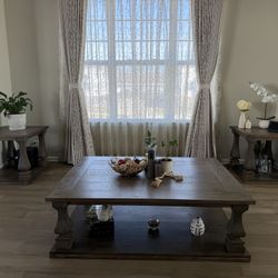 Big Coffee Table & Two End Tables