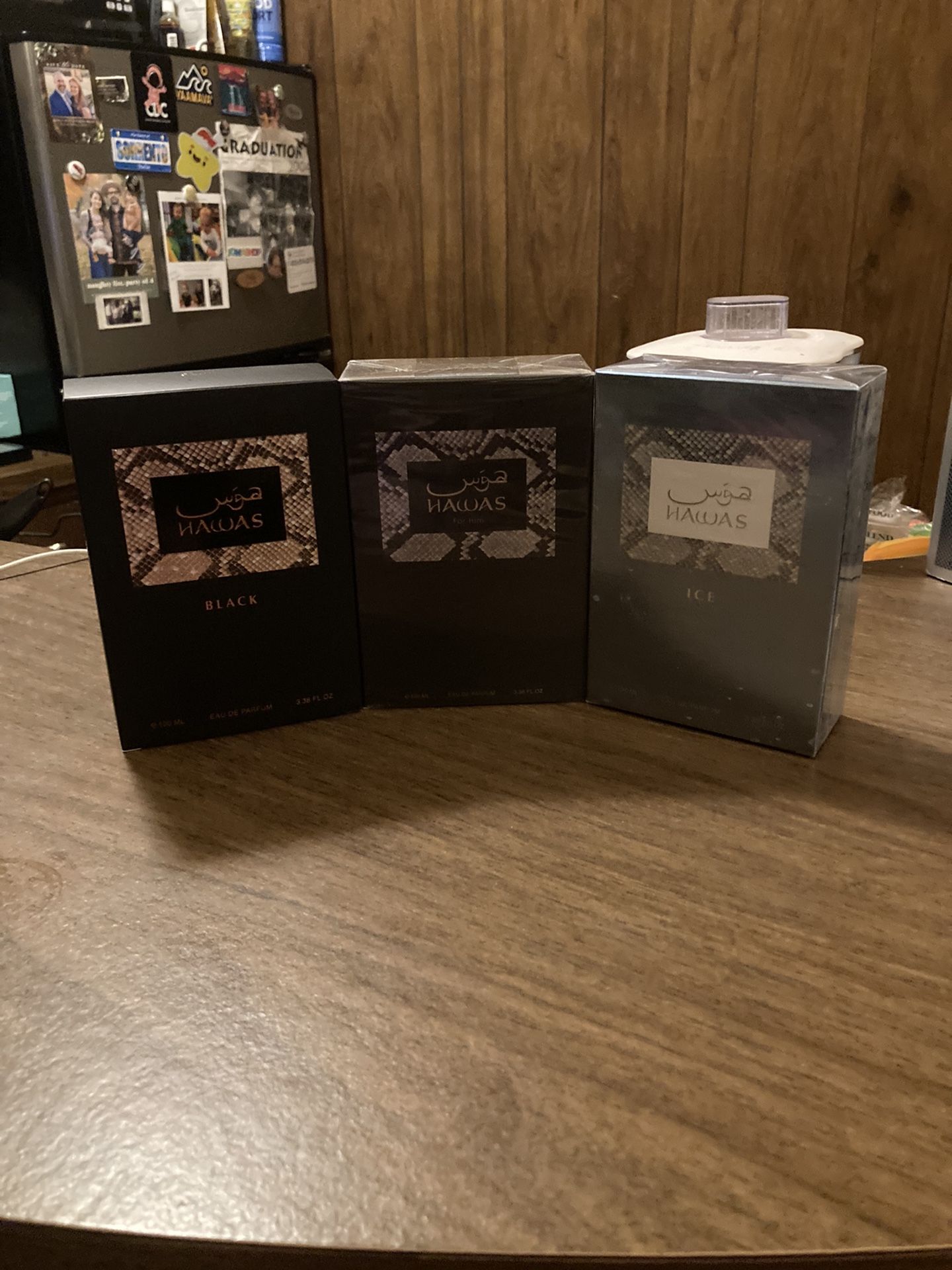 Rasasi Hawas Original, Ice, & Black Men's Eau De Parfum Fragrances