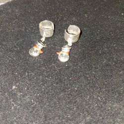Dangling Snowman Ear Cuffs