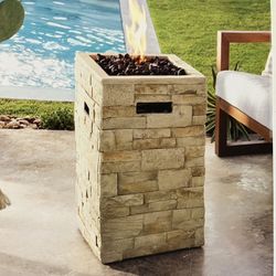 Outdoor Gas Fire Column Threshol 