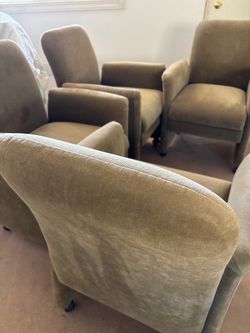 Set of Upholstered “Tulip” Chairs